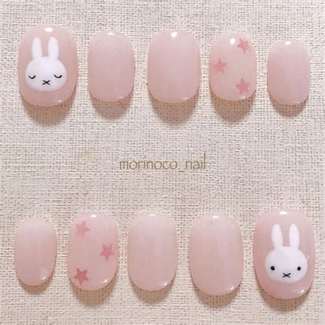 Pretty Gel Nails Really Cute Nails Pretty Acrylic Nails Bunny Nails