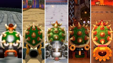 Evolution Of Bowser In Mario Kart Games Mario Kart Games