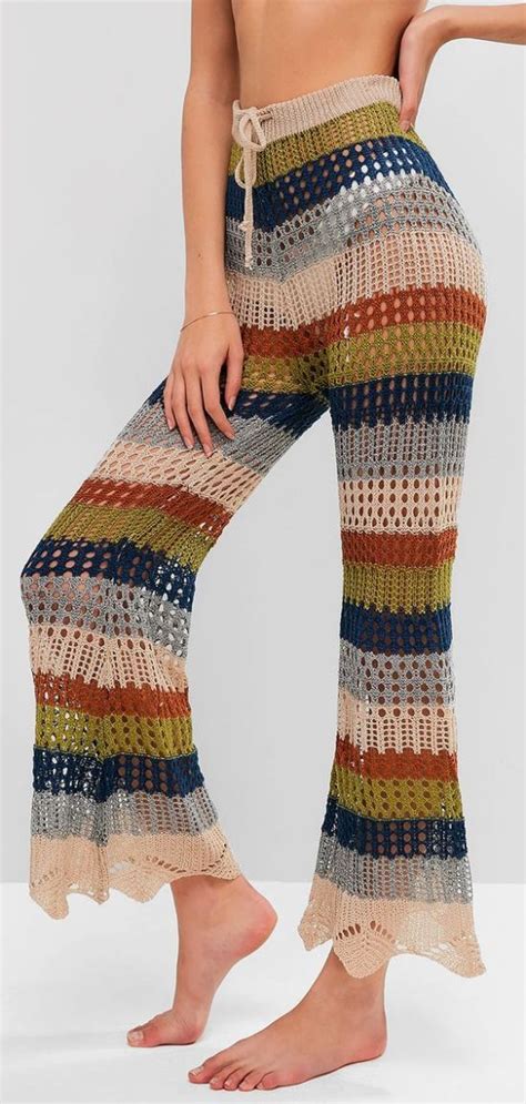 Crochet Pants Pattern Free Originally Designed In Monochrome To Edge A ...