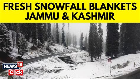 Kashmir Snowfall Kashmir Witness A Fresh Spell Of Snowfall Kashmir