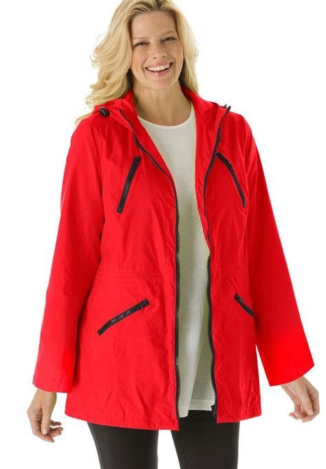 Lightweight Hooded Anorak Jacket With Mesh Lining Hooded Anorak Jacket Anorak Jacket Plus