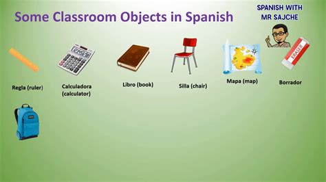 Spanish Classroom Objects List