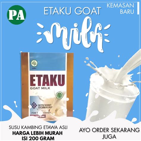 Jual Etaku Goat Milk Menjaga Badan Tetap Fit Dan Tidak Mudah Lelah Susu