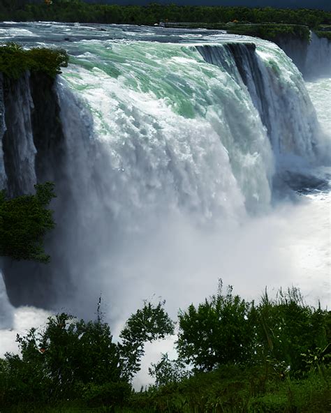 Niagra Falls Waterfall Photograph · Creative Fabrica