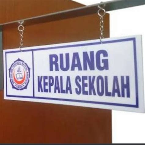 Jual Sign Board Papan Ruang Kelas Nama Sekolah Ruangan Lengkap