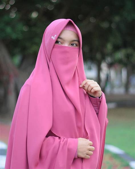 Jilbab By Hijabsyandana 💕 Niqab Syari Hijab Veiled Woman Face Veil Burqa Muslim Women