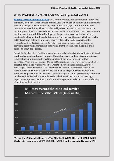 Pdf Military Wearable Medical Device Market Outlook Military