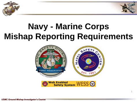 Pdf Navy Marine Corps Mishap Reporting Requirements Reporting