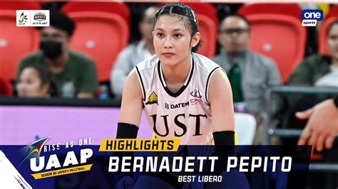 Bernadett Pepito Highlights Uaap Season Womens Volleyball Youtube