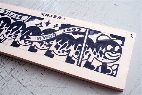 Take It Easy Woodcut 2022 On Behance