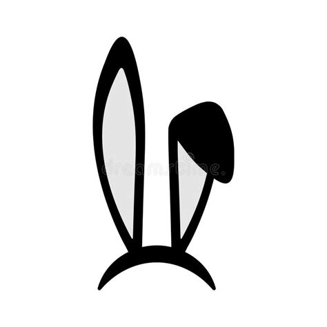 3d Easter Bunny Ears Isolated Realistic Hare Ears Collection Stock