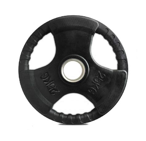 Tri Grip Rubber Coated Plate 25kg Best Price Olympic Plates