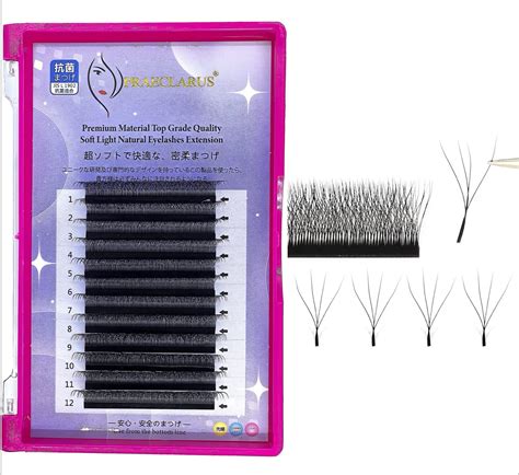 Amazon Praeclarus Four Leaf Clover Eyelash Extension D Volume