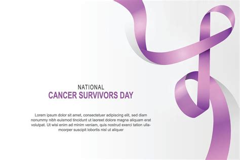 National Cancer Survivors Day Background 44638165 Vector Art At Vecteezy