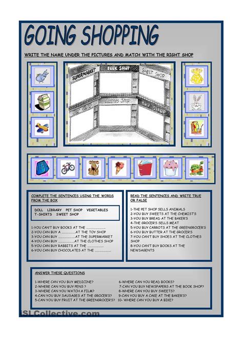 Shopping Esl Lesson Plan