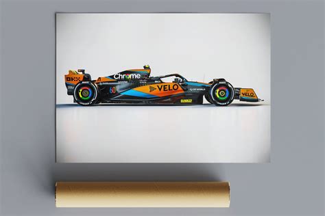 Mclaren Mcl60 Poster Or Canvas Season 2023 Lando Norris Etsy