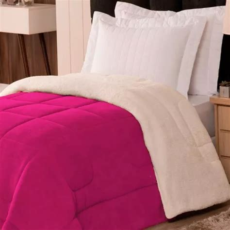 Coberdrom Solteiro Veneza Pe A Manta Sherpa Fleece Pink Mercadolivre