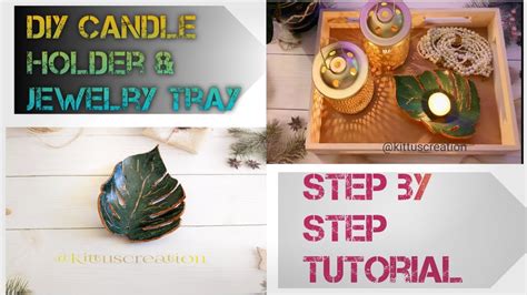 DIY Air Dry Clay Candle Holder LeArN SiMpLe TeChNiQuEs HaCkS TiPs