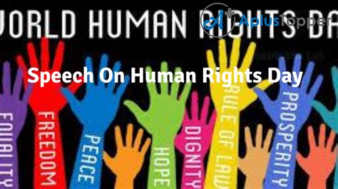 Speech On Human Rights Day Human Rights Day Speech For Students And