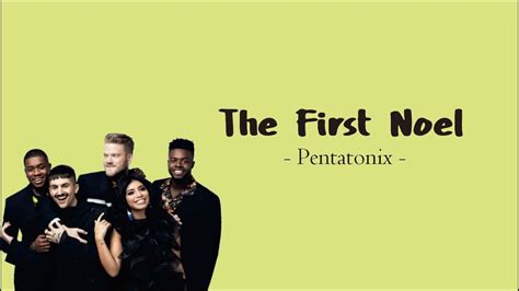 Pentatonix The First Noel Lirik Youtube