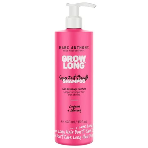 Marc Anthony Grow Long Super Fast Strength Shampoo With Caffeine And Ginseng For All Hair Types