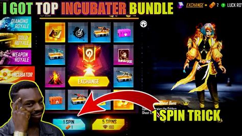 Free Fire New Incubator Glitch Trick 😵 Free Fire Incubator 1 Spin Trick 🤫 Ff New Incubator