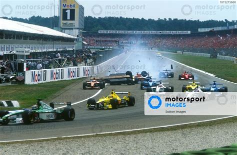 Luciano Burti Bra Prost Acer Ap Rolls Over Michael Schumacher Ger