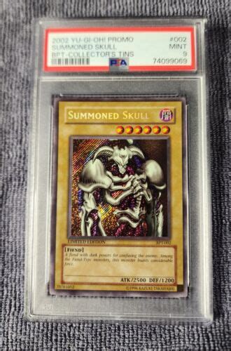 Yu Gi Oh Tcg Summoned Skull Collectors Tins Bpt 002 Limited Secret Psa 9 Ebay