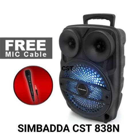 Jual Speaker Simbadda Cst 838n Speaker Portabel With Mic Simbada 838 N Ori Kota Bandung