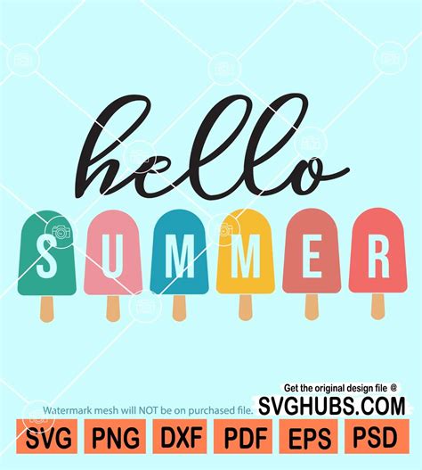 Summer Sign Svg Beach Life Svg Summer SVG Summer Svg Files Hello Summer