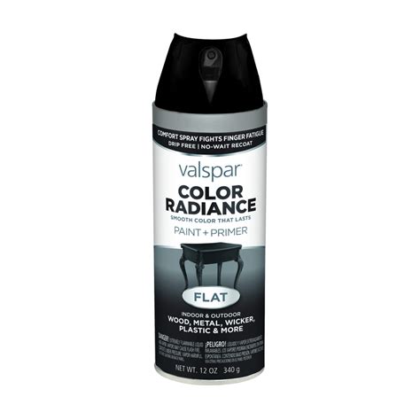 Valspar Flat Black Spray Paint And Primer In One Actual Net Contents