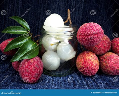 Fresh Lychy Fruit and Sweet Tast Redcover Fruit Stock Image - Image of ...