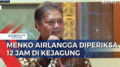 Menko Perekonomian Airlangga Hartarto Diperiksa Jam Soal Perannya Di