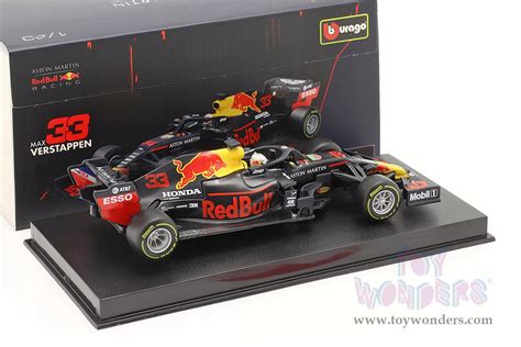 Bburago Aston Martin Red Bull Racing Rb16 33 Max Verstappen Winner