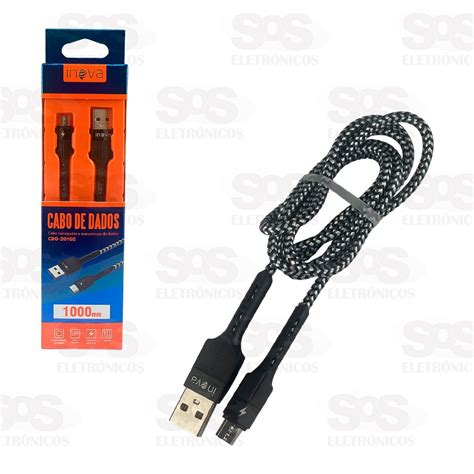 Cabo De Dados Micro Usb V8 34a 1 Metro Inova Cbo 20102