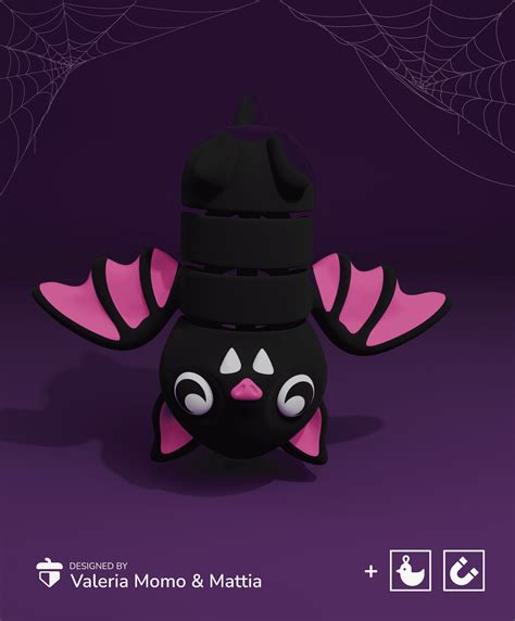 Halloween Cute Flexi Bat🎃 3d Model By Valeria Momo And Mattia On Thangs