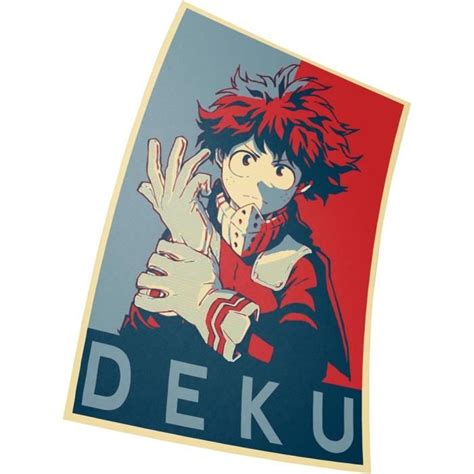 Poster Deku My Hero Academia Propaganda Taille Mm X Mm