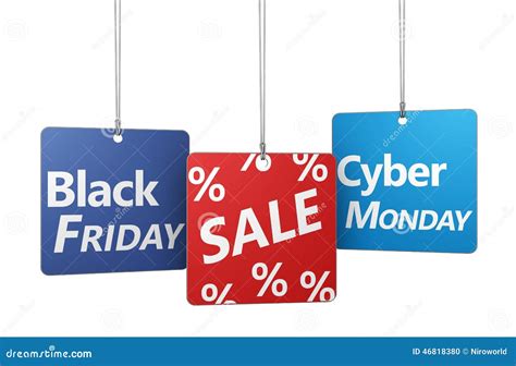 Black Friday And Cyber Monday Sale Stock Illustration Illustration Of