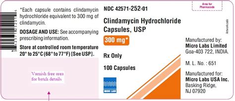 Clindamycin Capsules - FDA prescribing information, side effects and uses