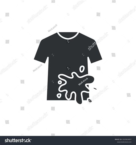 Dirty Shirt Vector Icon Laundry Washing Stock Vector (Royalty Free ...