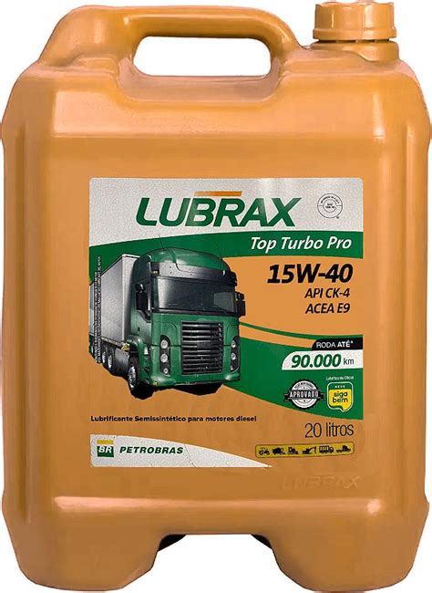 Lubrax Top Turbo Pro 15W40 20L MSLub Sua Troca de Óleo pela Internet