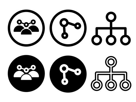 People Network Vector Icon In Modern Style Icons Are Located On White
