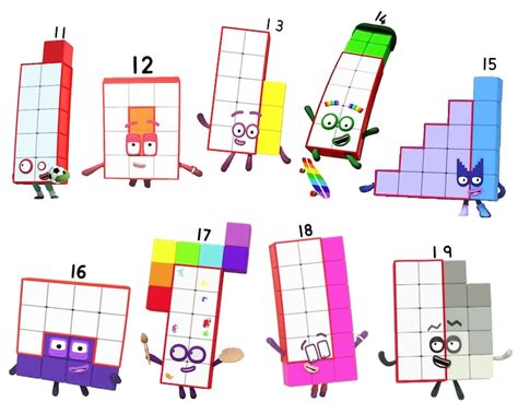 Number Blocks Printable Pages