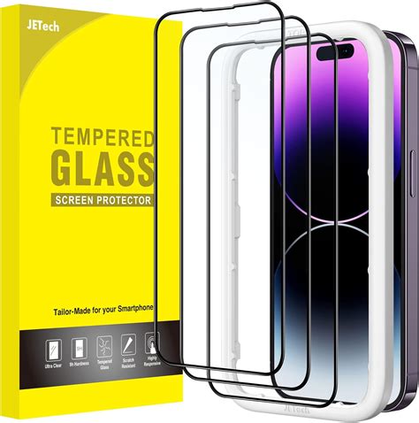 Jetech Full Coverage Screen Protector For Iphone 14 Pro Max