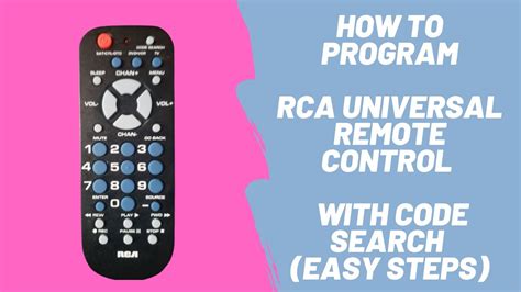 How To Connect Rca Universal Remote Control To Tv With Code Search