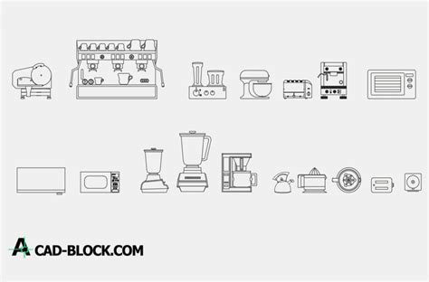 Kitchen Appliances Cad Blocks Free | Besto Blog