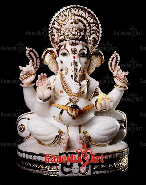 White Marble Ganesha Statue GN 3031 Size 1 Feet To 6 Feet At Rs 25000