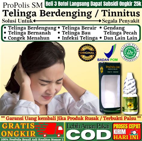 Propolis Sm Obat Telinga Berair Dan Bau Congek Berdengung Curek Budeg