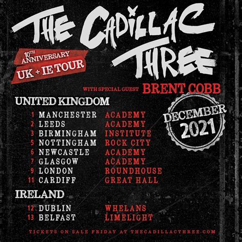 The Cadillac Three Tour Dates Concert Tickets And Live Streams