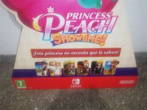 Official Princess Peach Showtime Store Display Standee Nintendo Switch